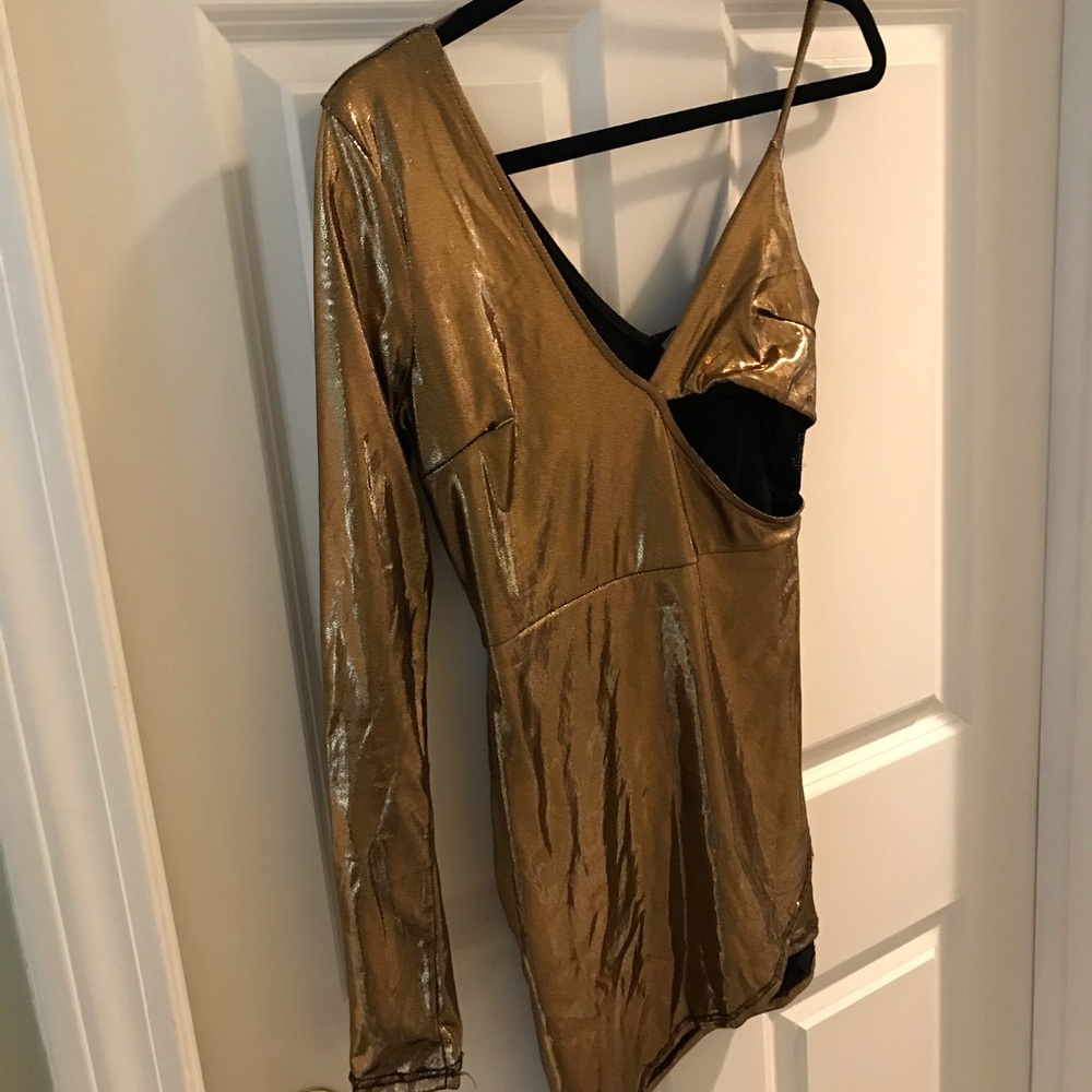 Gold Mini Dress